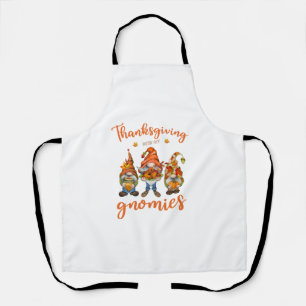 Thanksgiving With My Gnomies Autumn Gnomes Turkey Apron