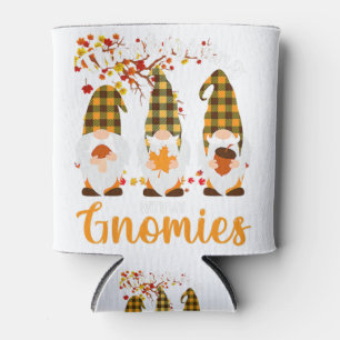 Thanksgiving With My Gnomies Funny Autumn Gnomes L Can Cooler