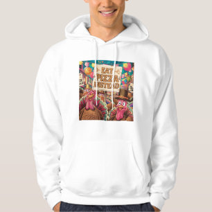 Thanksgiving with pizza hoodie