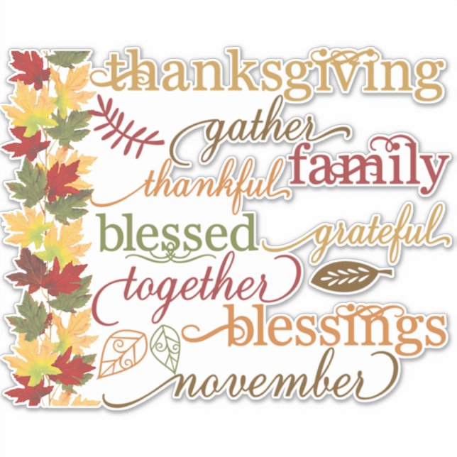 Thanksgiving words (Front)