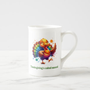 Thanksgiving's Cutest Mascot Bone China Mug