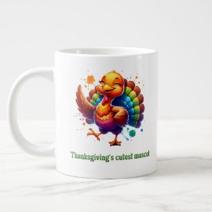 Thanksgiving's Cutest Mascot Large Coffee Mug