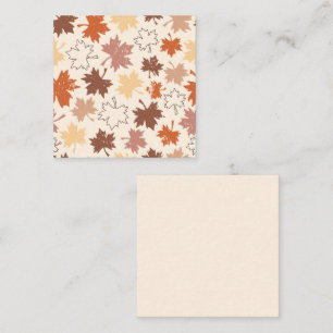 Thanksgivings day design, autumn natural leaves enclosure card