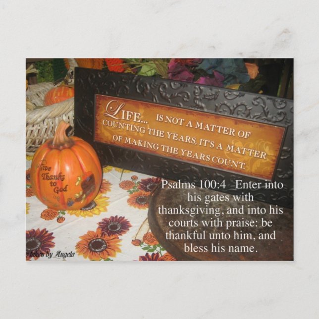 Thanksgivinng postcard (Front)