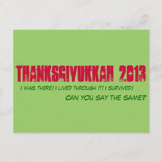 Thanksgivukkah 2013 - Postcard