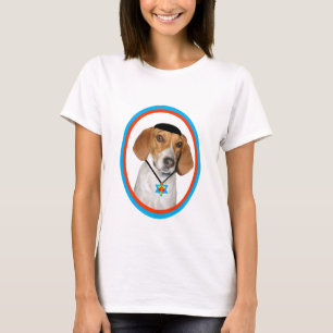 Thanksgivukkah Funny Hound Dog with Yamaka T-Shirt