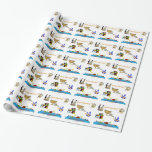 THANKSGIVUKKAH GIVE THANKS GIFTS  FOR HANUKKAH WRAPPING PAPER<br><div class="desc">THESE UNIQUE AMERICAN JEWISH THANKSGIVUKKAH "GIVE THANKS" PRESENTS WILL DELIGHT FAMILY AND FRIENDS.  YOU CAN BUY MATCHING  SHIRTS FOR  EVERYONE, EVEN THE DOG. WEAR A MATCHING HAT TOO. WHAT A GREAT HOSTESS GIFTS!</div>