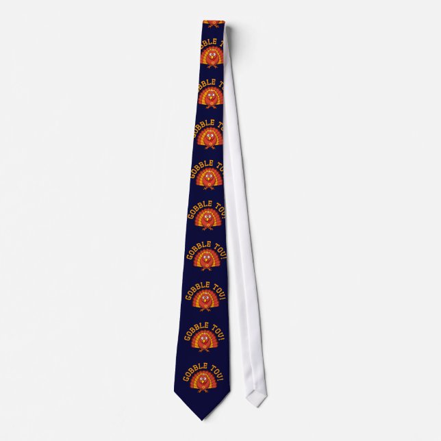 Thanksgivukkah Gobble Tov Turkey Tie (Front)