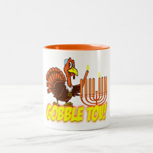 Thanksgivukkah Turkey Gobble Tov Mug