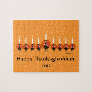 Thanksgivukkah Turkey Menorah Puzzle
