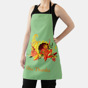 Thanksiving Watercolor Apron