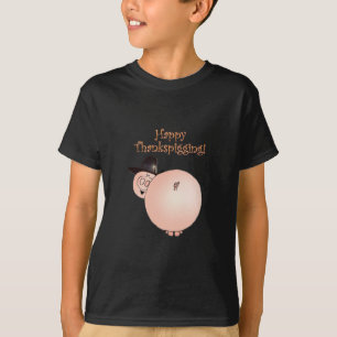 "Thankspigging" Funny Cartoon Pig Thanksgiving T-Shirt