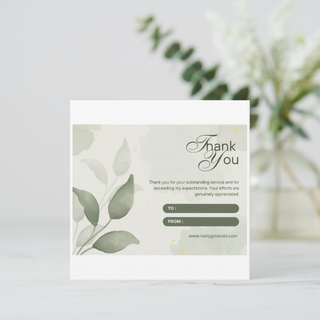 thanku card buisness card (Standing Front)