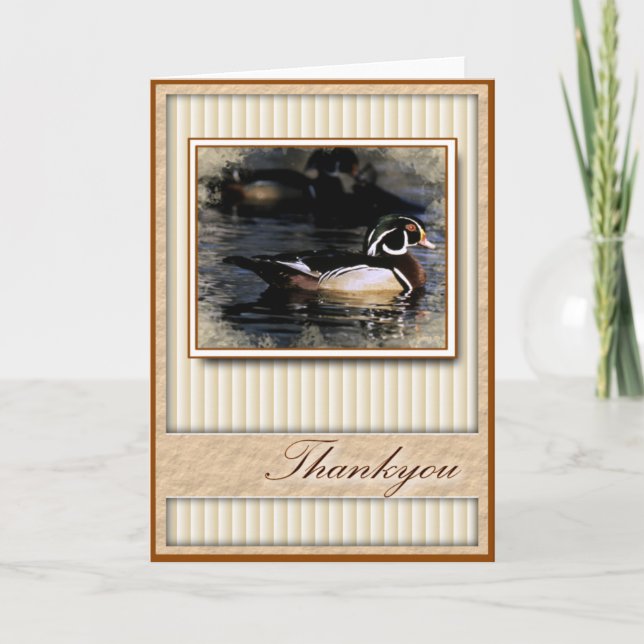 Thankyou Duck Greeting Card (Front)