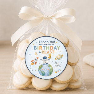 Thankyou for Making My Birthday a Blast Classic Round Sticker