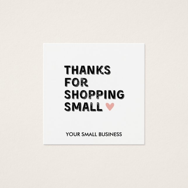 Thankyou for shopping small | Small Business  (Front)