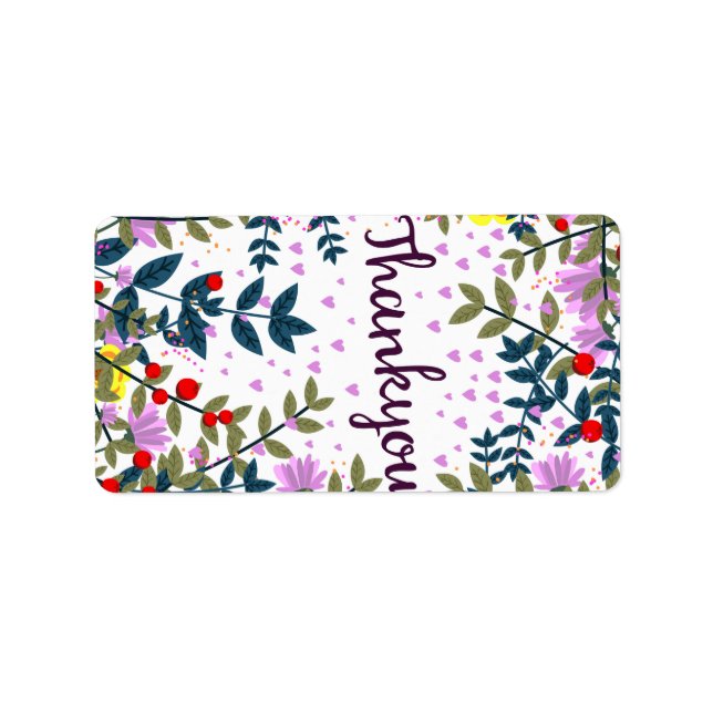 Thankyou Label (Front)