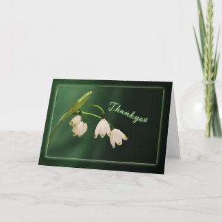 thankyou - snowdrops thank you card