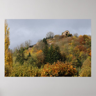 Thann in Autumn, Alsace, France Poster