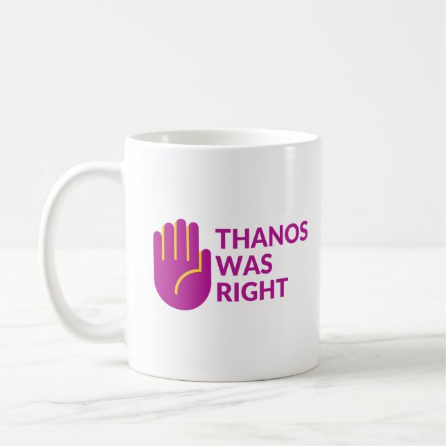 Thanos was right mug (Left)