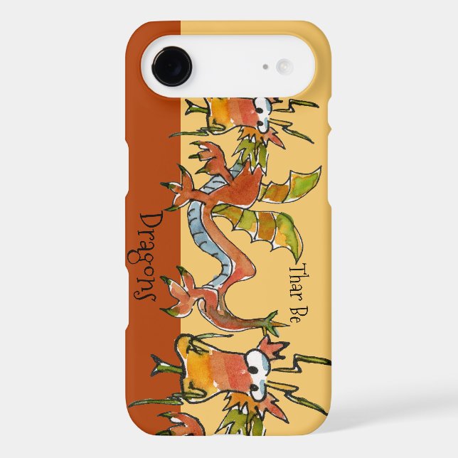 Thar Be Dragons Case-Mate iPhone Case (Back)