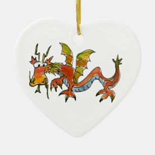 Thar Be Dragons Ceramic Tree Decoration