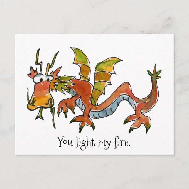 Thar Be Dragons Postcard (Front)