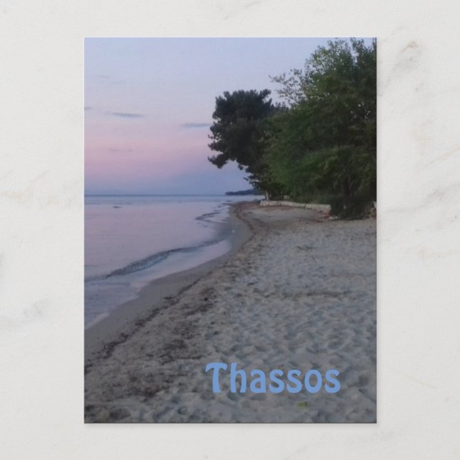 Thassos view from Skala Rachoni Postcard (Front)
