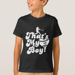 That39s My Boy 29 Baseball Mum Love Heart Baseball T-Shirt