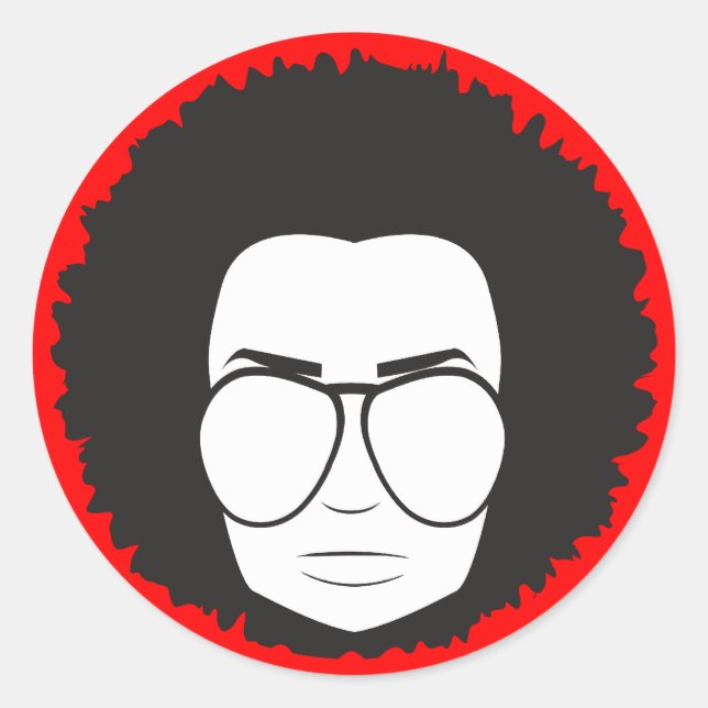 that 70s guy classic round sticker (Front)