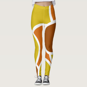 That 70s Look - Vintage Retro Style Browns Leggings