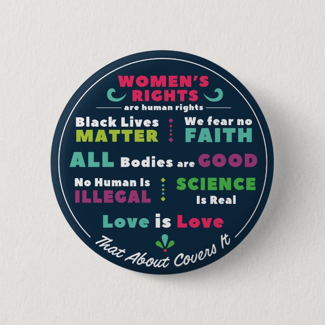 That About Covers It Buttons/Pins 6 Cm Round Badge (Front)