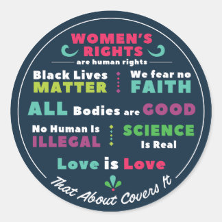 "That About Covers It" Stickers