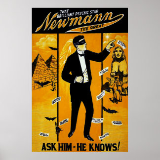 That Brilliant Psychic Star, Newmann the Great. Poster