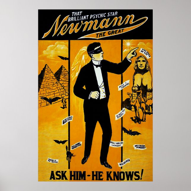 That Brilliant Psychic Star, Newmann the Great. Poster (Front)