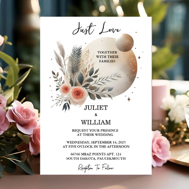 That Casual Heart Nothing Fancy Just Love Wedding Invitation (Creator Uploaded)