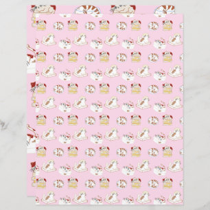 That Cat Life Pink Scrapbooking Paper Cat Pattern