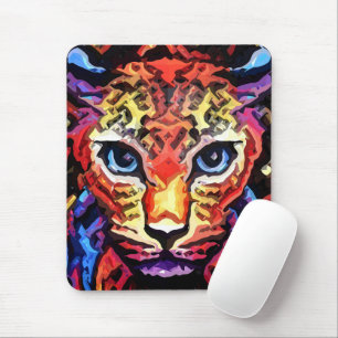 That Colorful Leopard Look  Mouse Pad