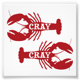 That Cray Cray Crayfish Crustacean Photo Print