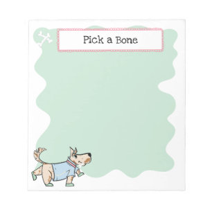 That Dog Life Dog Bone Green Notepad