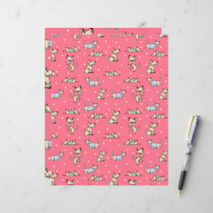 That Dog Life Red Pattern Scrapbooking Paper
