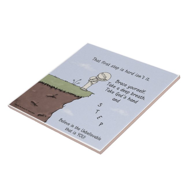 That First Step Ceramic Tile (Side)