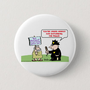 that government is best which governs least 6 cm round badge