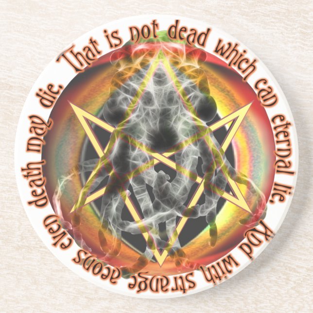 That is not dead which can eternal lie coaster (Front)