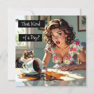That Kind of a Day? Funny Spilt Coffee 