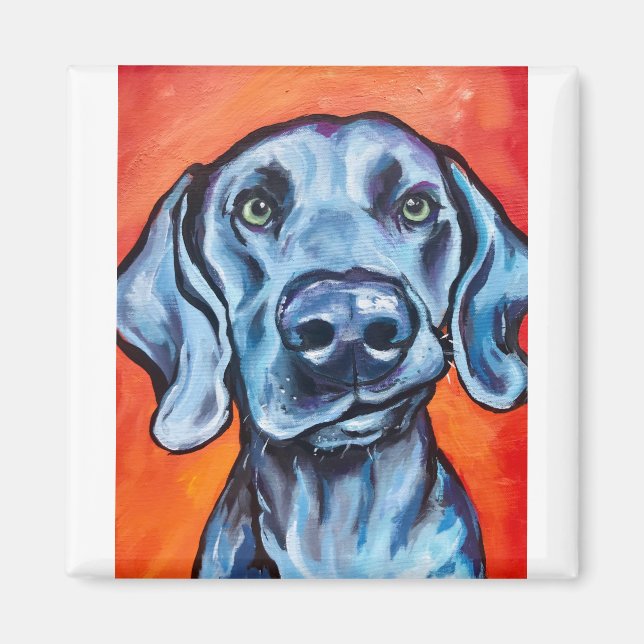 That lip tho! Weimaraner Magnet (Front)