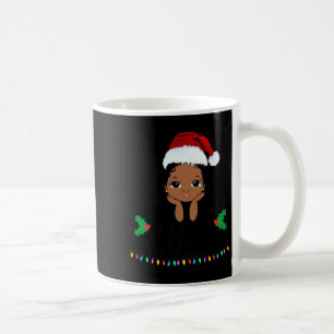 That Melanin Christmas Mrs. Claus Santa Black Peek Coffee Mug