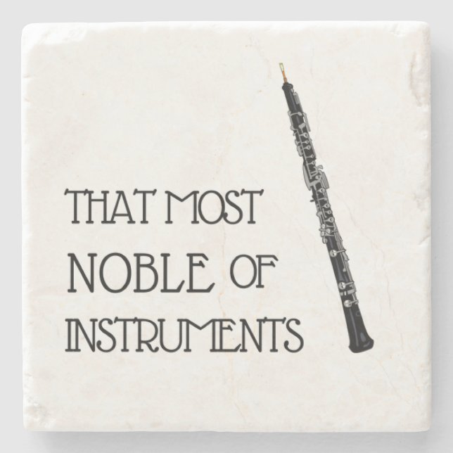 That Most Noble of Instruments - Oboe Coaster (Front)