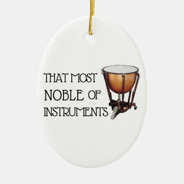 That Most Noble of Instruments - Timpani Ceramic Ornament (Front)