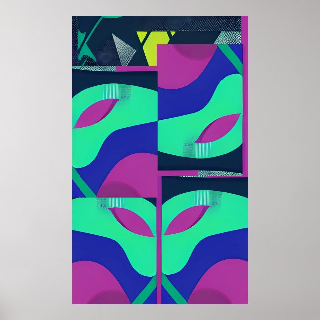 That New Memphis Masquerade Wave Poster (Front)